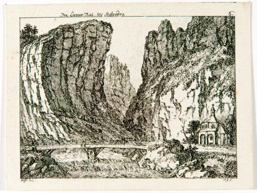 La Cappella di Stalvedro presso Airolo, ai piedi meridionali del Gottardo, Salomon Gessner, 1786