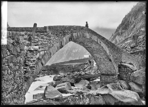 Gschenen, agosto 1902, il \ "Ponte Hderlis \"