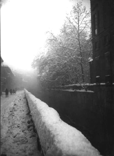 Paesaggio. Milano - Naviglio sotto la neve